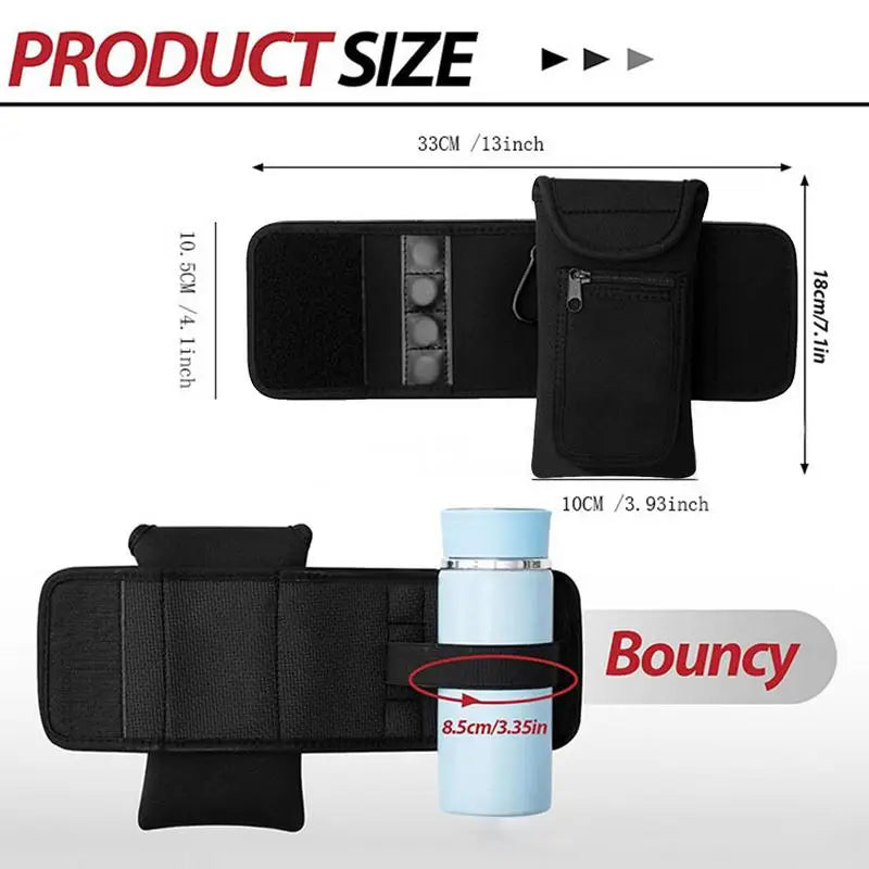 Magnetic Bottle Gym Bag Portable Gym Water Bottle Bag Holder Magnetic Water Bottle Sleeve Easy Attachment Universal For Fitness