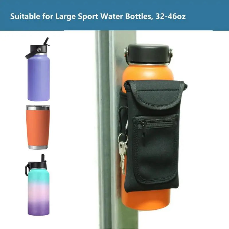 Magnetic Bottle Gym Bag Portable Gym Water Bottle Bag Holder Magnetic Water Bottle Sleeve Easy Attachment Universal For Fitness